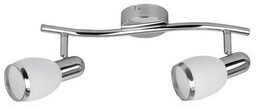 Rabalux Sufitowa lampa podwójna ELITE 6061 szklana metalowa