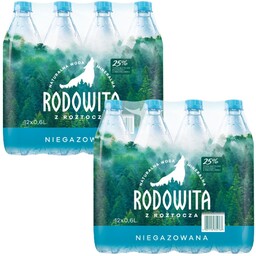 Woda mineralna RODOWITA z Roztocza niegazowana 24x 0,6