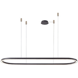 Lampa wisząca metalowa czarna 120cm LED AZ5055