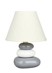 Rabalux Ceramiczna lampa stojąca Salem 4948 kamienie białe