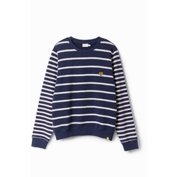 Bluza w paski z logo