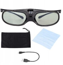 Okulary 3D Dlp Usb Akumulatorowe Aktywne Okulary