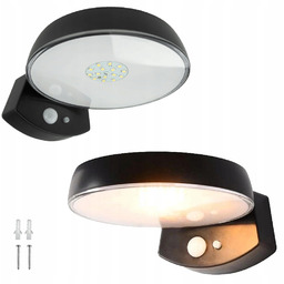 Lampa Solarna Oprawa Elewacyjna Led 4000K Neutralna Czujnik