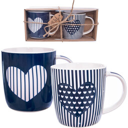 Orion Kubki ceramiczne JUST LOVE 390 ml 2