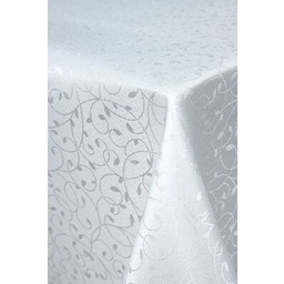Obrus żakardowy 140 x 220 cm biały