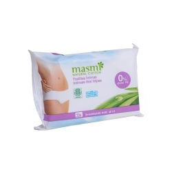 Masmi Natural Cotton wilgotne chusteczki do higieny intymnej