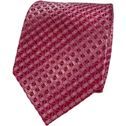 Elegancki krawat męski klasyczny różowy w geometryczny mody