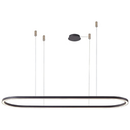 Lampa wisząca LED czarna metalowa 150cm AZ5057