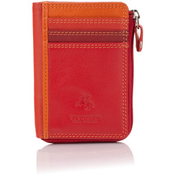 Kolorowy portfel damski na bilon i karty Visconti