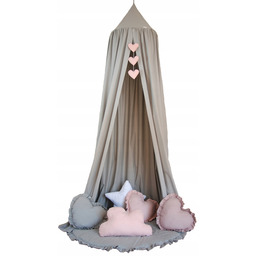 Baldachim wiszący tipi namiot szary home&baby