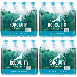Woda mineralna RODOWITA z Roztocza niegazowana 48x 0,6