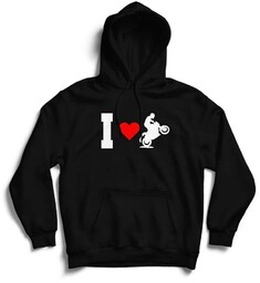 Bluza z kapturem - I love Moto Motocykl