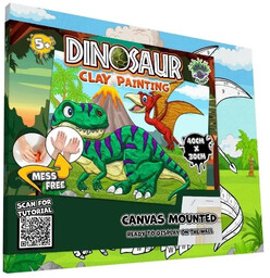 Zestaw do wyklejania plasteliną - Dinozaury - Splat