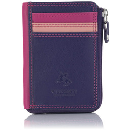 Kolorowy portfel damski na bilon i karty Visconti