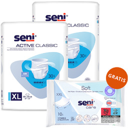 Zestaw Seni Active Classic, pieluchomajtki, XL, 2 x