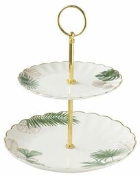 PATERA DWUPOZIOMOWA Z PORCELANY Exotique (1284 EXOT)