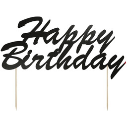 Topper papierowy na tort Happy Birthday - 20