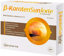 Beta-Karoten Sun Forte 30 tabletek Starpharma
