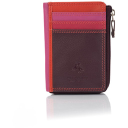 Kolorowy portfel damski na bilon i karty Visconti