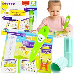 Mówiące Pióro Książeczka Edukacyjna Łamigłówki Uczy Alfabet Matematyki