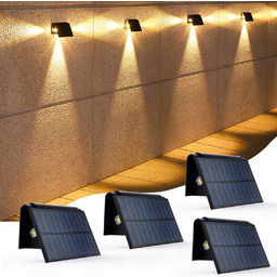 Lampy solarne do ogrodzeń patio ogrodu garażu wodoodporne