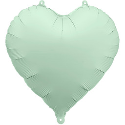 Balon foliowy Serce zielone - 45 cm -