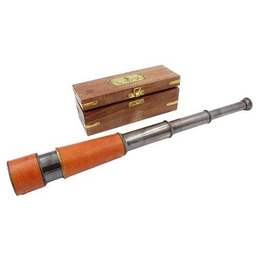 Luneta Lunetka Skóra Mosiężna w Pudełku Na Prezent