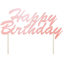Topper papierowy na tort Happy Birthday - 20