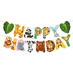 Baner urodzinowy Happy Birthday Safari - 500 cm