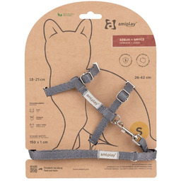 AMIPLAY Szelki plus smycz dla kota S Samba