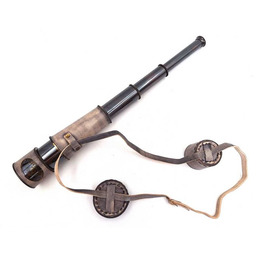 Luneta Lunetka Skóra Mosiężna Z Paskiem Na Prezent