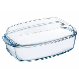 PYREX Szklane naczynie do pieczenia z pokrywką 6,7