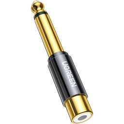 Przejściówka wtyczka adapter jack 6.35mm męski na Rca