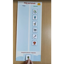 Mój poranek tablica organizacyjna dla rodzica