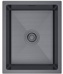 Zlewozmywak stalowy STEEL 3745p podwieszany CZARNY