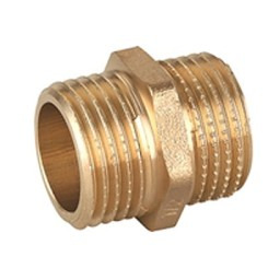 Nypel 3/8" mosiężny, Gwint zewnętrzny