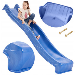 Zjeżdżalnia 3m Ogrodowa Ślizg Ślizgawka Niebieska Premium