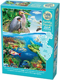 Puzzle, W powietrzu i pod wodą, 350 el.