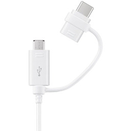 Kabel Combo USB-A micro USB USB-C 1.5m biały