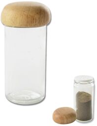 Orion Szklany słoik na przyprawy drewniany 80ml