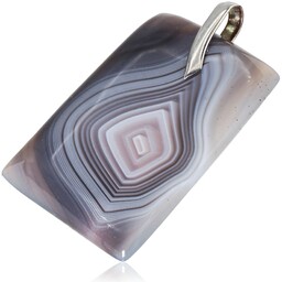 Agat Botswana Piękny Wisiorek Srebro Unikat