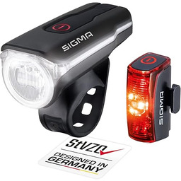 Zestaw oświetlenia LED SIGMA do rowerów AURA 60