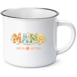 Mama - imiona - kubek emaliowany na prezent
