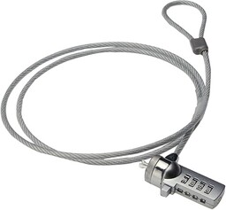 Ewent Kabel zabezpieczający z blokadą kombinowaną, kabel zabezpieczający