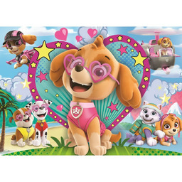 Trefl Błyszczące puzzle Paw Patrol W blasku Skye,