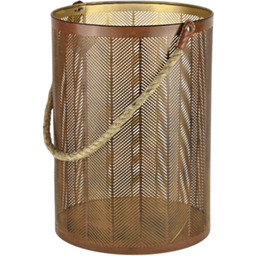 Lampion Indyjski Gold złoty 29 x 20 cm