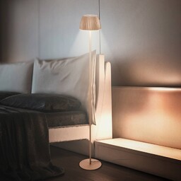 Briloner Lampa stojąca LED Loca, możliwość ściemniania, brązowy