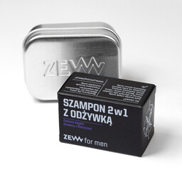 ZEW Zestaw szampon do włosów z mydelniczką -