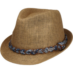 Labasa Trilby Straw Hat by Chillouts, naturalny-brązowy, cm
