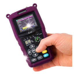 Miernik SATELITARNY Spacetronik S-22 DVB-S2 podgląd kanałów TV